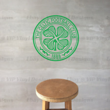 Small/Large/XL Glasgow Celtic FC Badge Logo Matt Vinyl Decal Wall Sticker