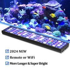 PopBloom Marine LED Aquarium Fish Tank Lighting for Coral Reef 24inch 2ft 60cm