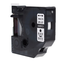 Black on White Label Tape For