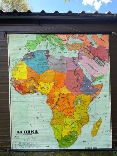 Vintage africa economy map - vintage,