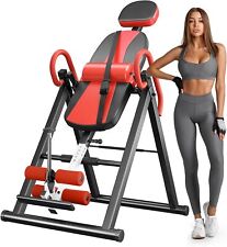 Heavy Duty Gravity Inversion Table with Headrest Adjustable Belt Back Stretcher