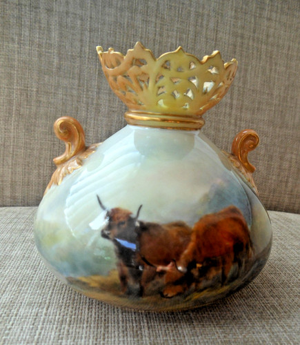 Royal worcester ovoid - ovoid, vase