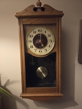 Seiko Quarts Oak Wall Clock