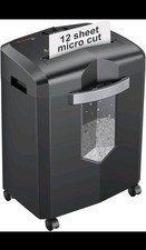 Bonsaii 12-Sheet Micro Cut Paper Shredder, Heavy Duty Shredder for Home Office