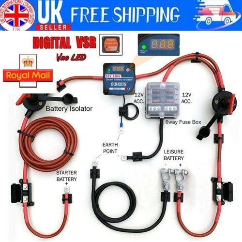 Split charge relay - split,
