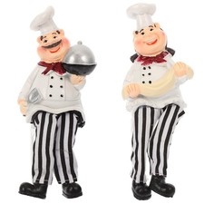  Counter Decorations for Kitchen Creative Chef Statue Top of Cabinets