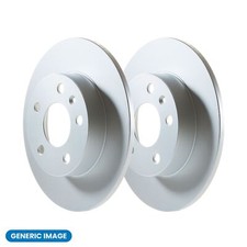 Pair of Solid Front/Rear Brake Discs for Fiat, FSO, Lancia, Seat, Yugo
