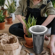 2 Sets of Orchid Pot Plastic Tall Flowerpots Side Holes Flowerpot for Home