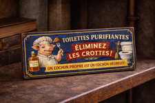 French sign vintage style