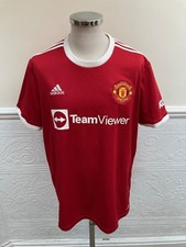 Adidas Manchester United Home 2021-2022 Red Football Soccer Shirt Jersey Size XL