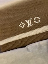 Louis Vuitton Brown Knit Scarf