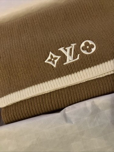 Louis vuitton brown knit - brown, scarf