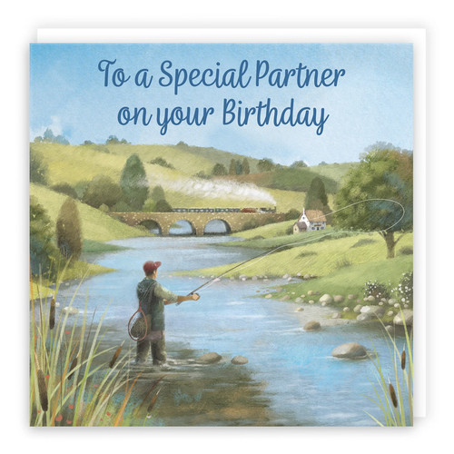 Partner fly fishing - partner, birthday