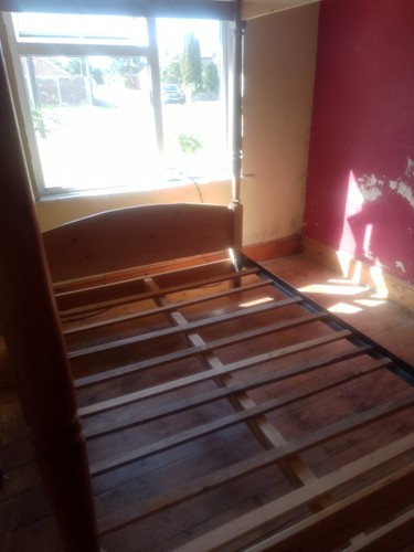 Pine four poster double - four,