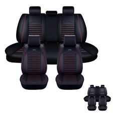 Deluxe Pu Leather Full Set Car Seat Covers For Skoda Octavia Superb Fabia