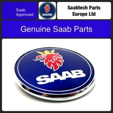 GENUINE SAAB FRONT BONNET EMBLEM/BADGE 9-3 & 9-5 - BRAND NEW 12844161