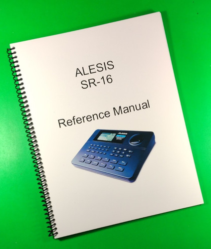 Owners manual for - manual, sr-16