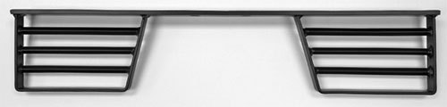 Twin rear step - step, black