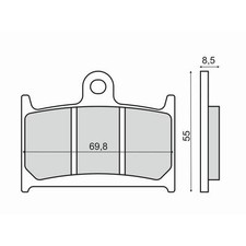Front Brake Pads Yamaha TZ 250