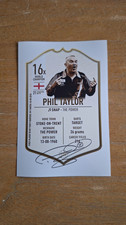 PHIL TAYLOR # 'ULTIMATE' DARTS - SIGNED 6x4 PHOTOGRAPH (PRINT)