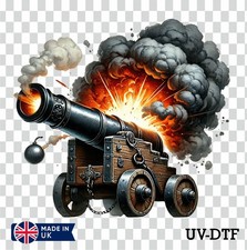 Pirate Cannon UV DTF Sticker -
