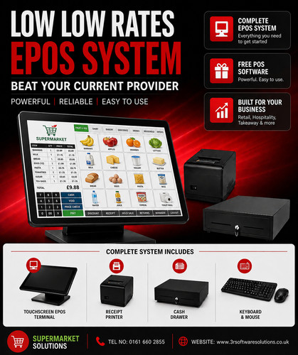 Complete retail epos system - retail,