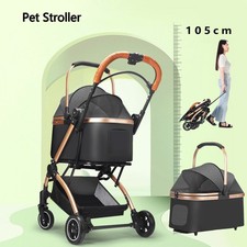 Pet Stroller Dog Cat Puppy Pram Pushchair Travel Cart Jogging Buggy Strollers
