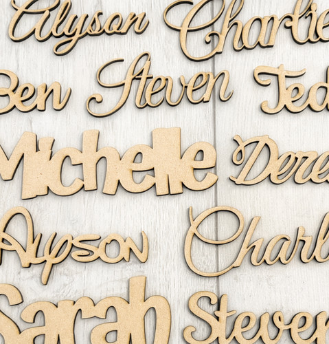 Personalised mdf wood 3mm - personalised,