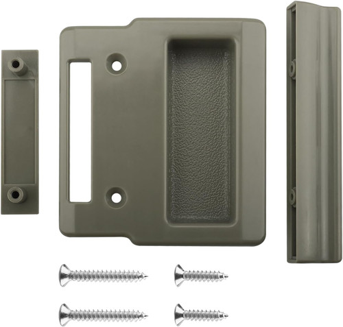 Stone screen door handle kit - stone,