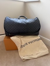 Louis Vuitton Bandouliere 55 Monogram Eclipse Keepall Luggage Bag