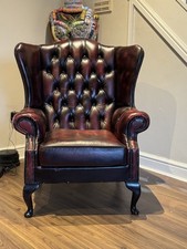 Chesterfield Vintage Wingback Oxblood Chair Can Deliver 🚚£70