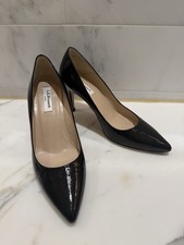 Womens L.K. Bennett London Floret Size 39 US 8.5 Black Patent pumps heels shoes
