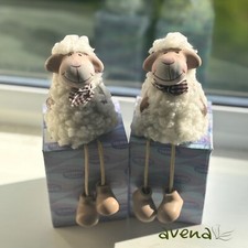 Set of TWO Cute White Sheep