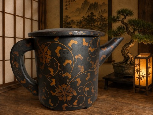 Large black gilt antique - large,