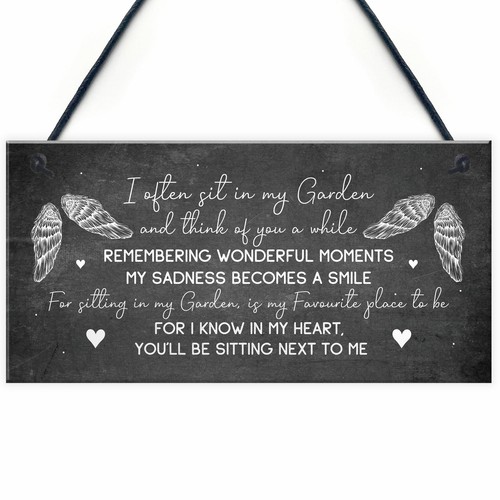 Garden plaque hanging - plaque,