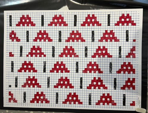 Space invader homework print - space,