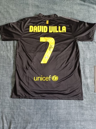 David villa signed barcelona - david,