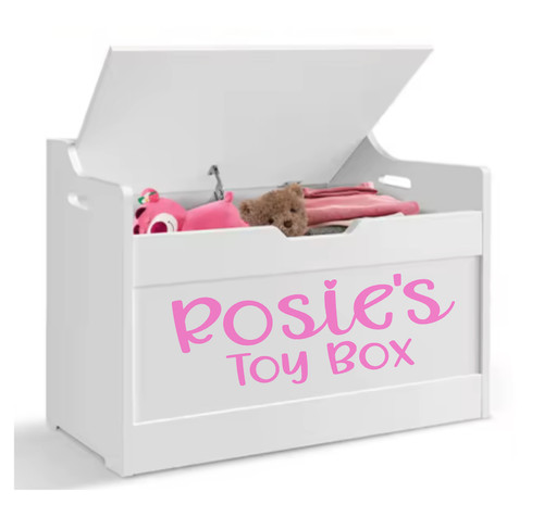 Personalised toy box vinyl - personalised,