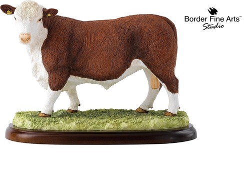 Border fine arts hereford bull - hereford,