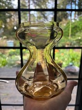 Vintage pale amber glass