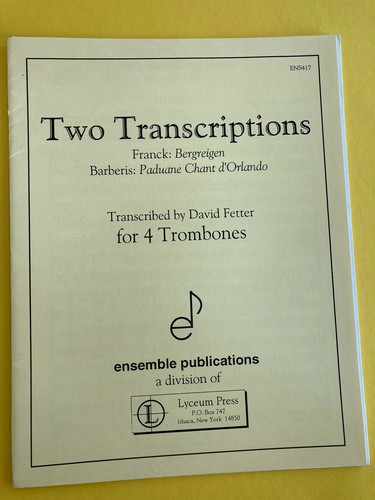 Two transcriptions for - transcriptions,