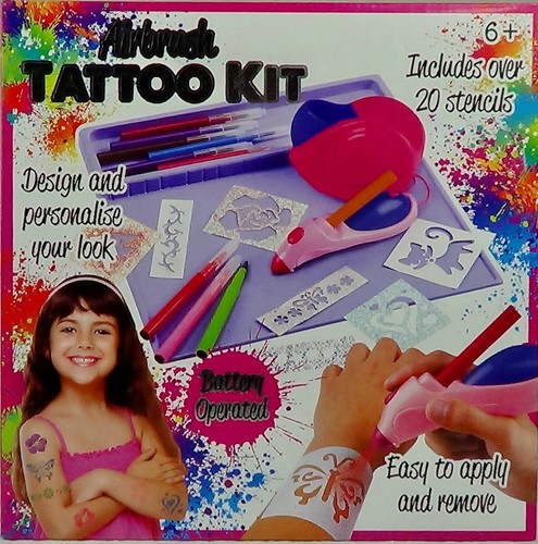 Airbrush tattoo kit - airbrush,