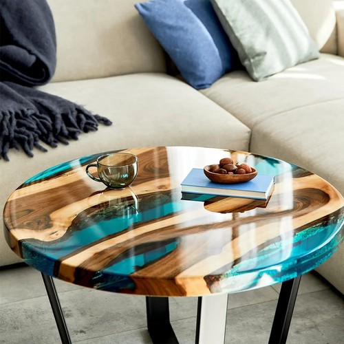 Large round resin table mold - table,