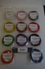 30 METERS OF OO-HO OR N GAUGE MODEL RAILWAY WIRE BRAND NEW & CABLE TIES - HORNBY
