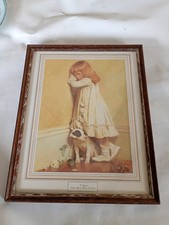 Little Girl and Dog Painting