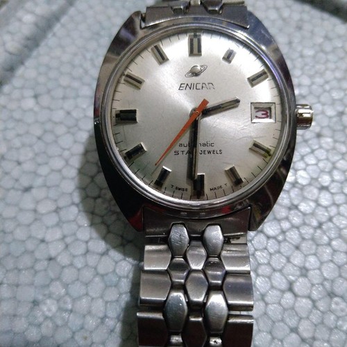 Enicar automatic watch silver - enicar,