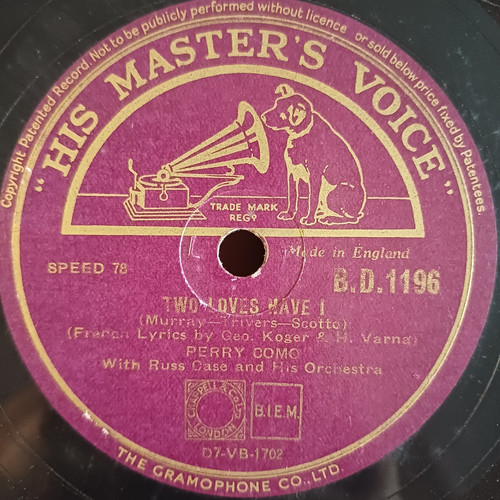 Perry como two loves have - como,