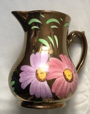 Wade 6” Hand Painted Lustre Milk Jug Vintage
