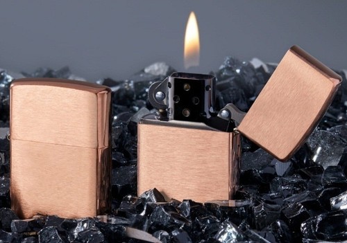 Zippo lighter solid copper - solid,