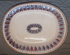 Large Luster Ironstone Platter
